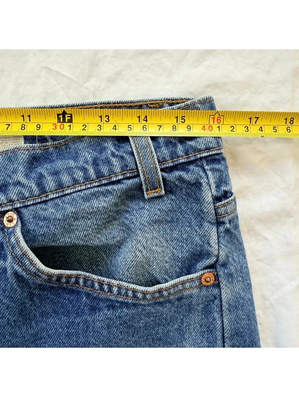 Vintage 1995 Levi's 505 Orange Tab Jeans Mens 34x30 Regular Straight Denim